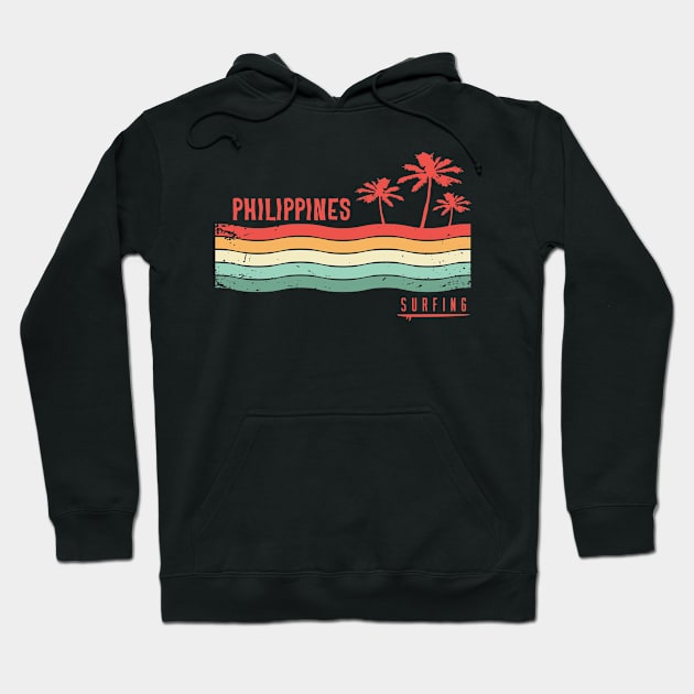 Philippines surfing Hoodie by SerenityByAlex